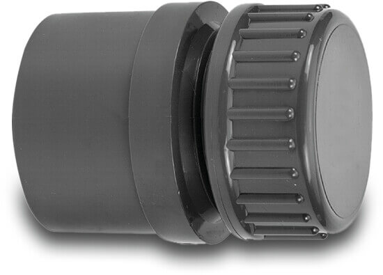 VDL End set PVC-U 32/40 mm x 1" glue socket/glue spigot 10bar grey